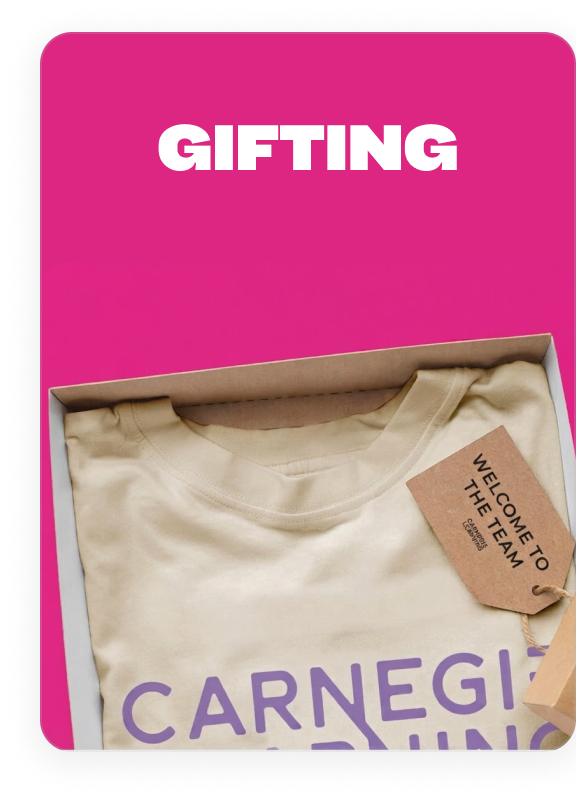 Branded gifting program packaging