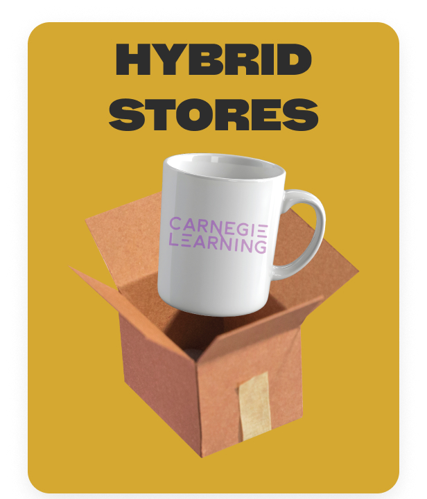 Branded apparel prepared for a hybrid store program