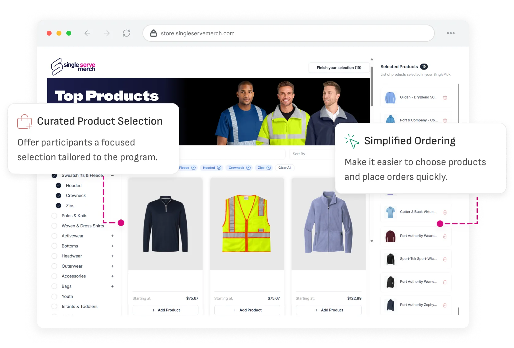 Curating a product collection with SinglePick